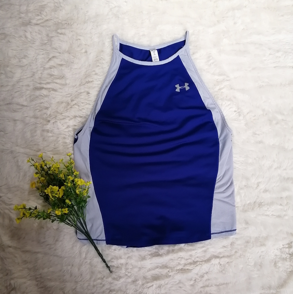 2/$20 Under Armour Heatgear Blue Mesh Tank